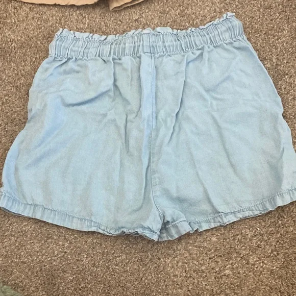 Charlotte Russe pair of two tan and light blue shorts - Picture 4 of 7